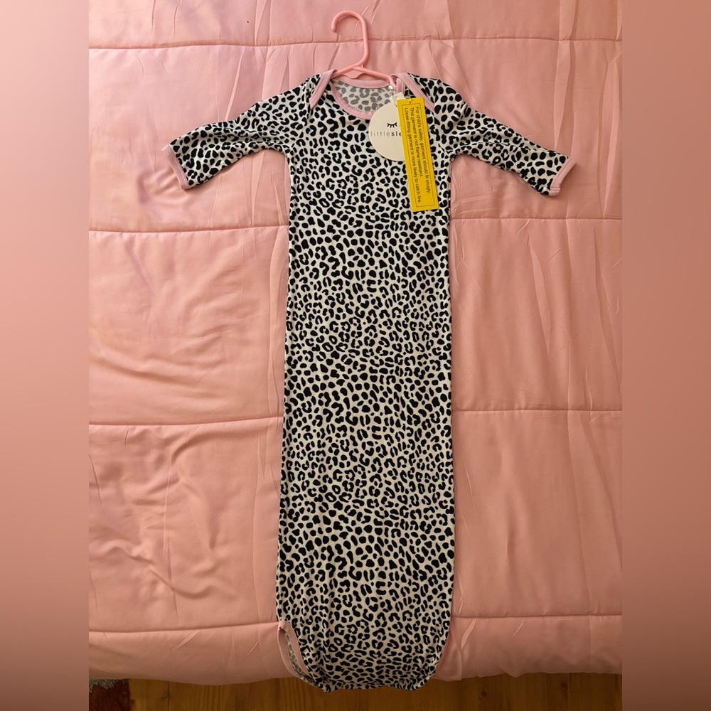 Little Sleepies Snow Leopard gown